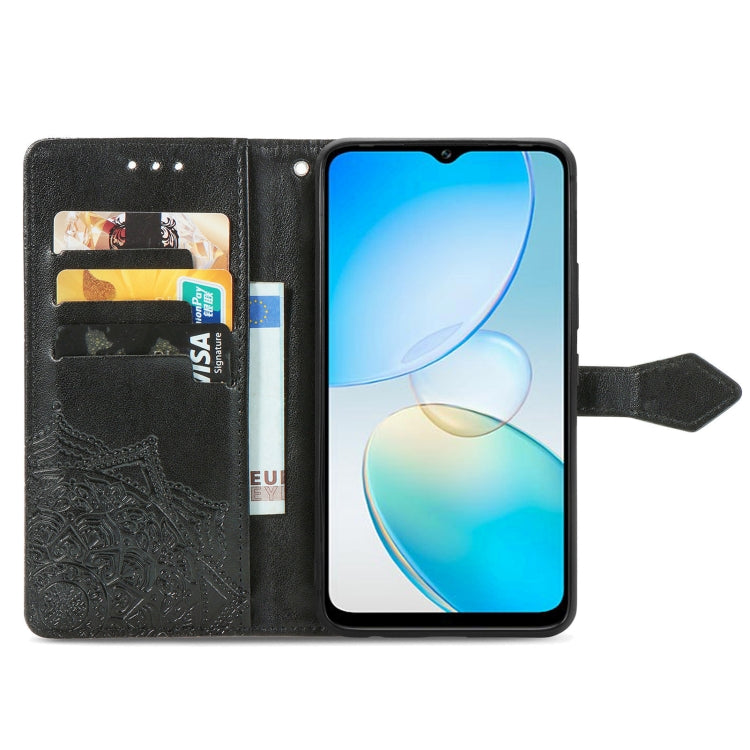 For Infinix Hot 12i Mandala Flower Embossed Leather Phone Case