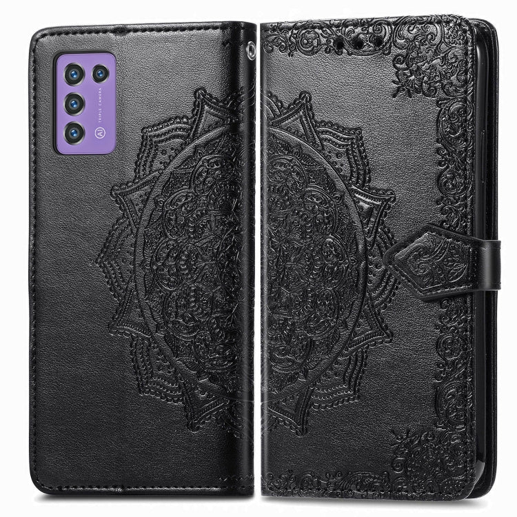 For ZTE Libero 5G III Mandala Flower Embossed Leather Phone Case
