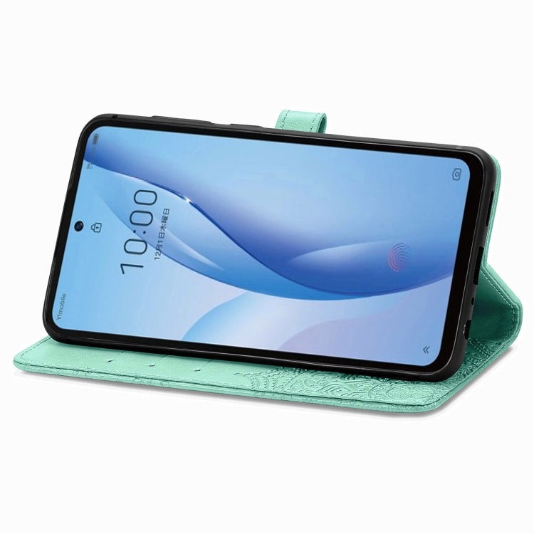 For ZTE Libero 5G III Mandala Flower Embossed Leather Phone Case