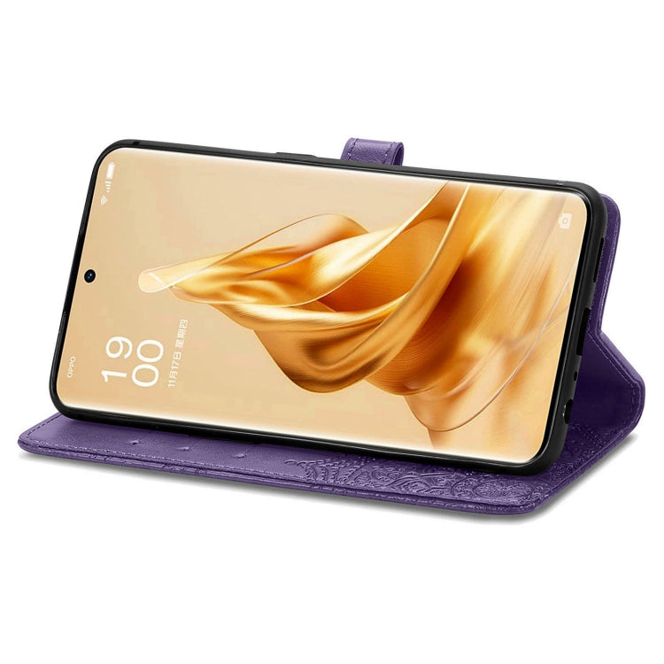 For OPPO Reno9 Mandala Flower Embossed Leather Phone Case