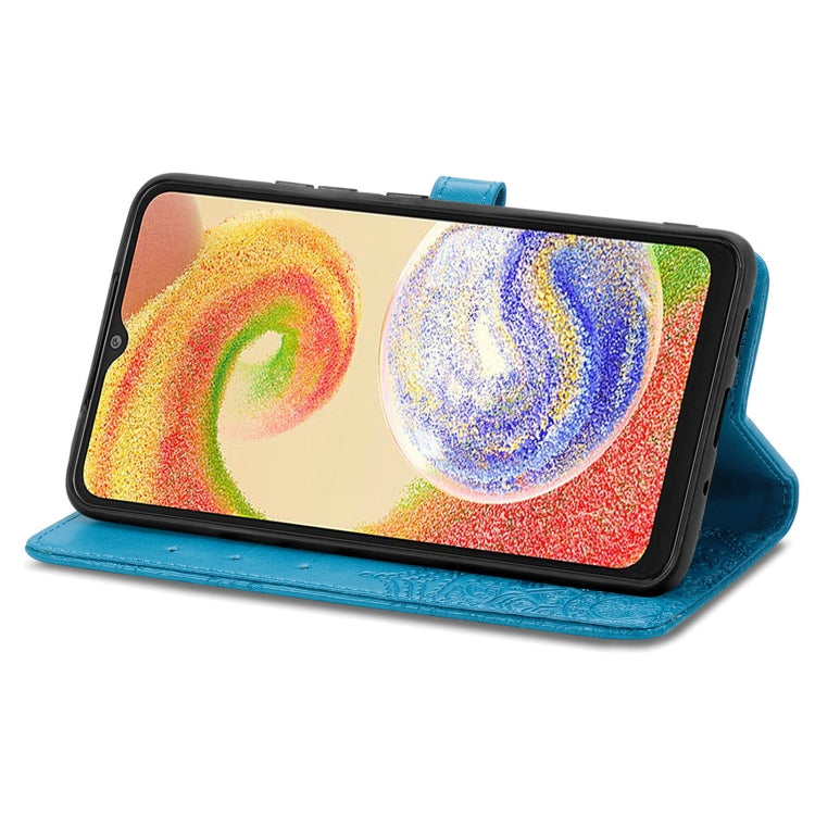 For Samsung Galaxy A04 Mandala Flower Embossed Leather Phone Case