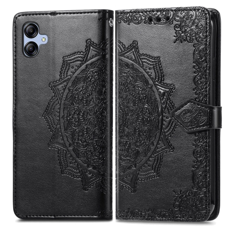 For Samsung Galaxy A04e Mandala Flower Embossed Leather Phone Case