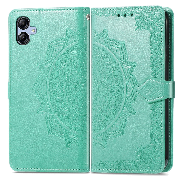 For Samsung Galaxy A04e Mandala Flower Embossed Leather Phone Case