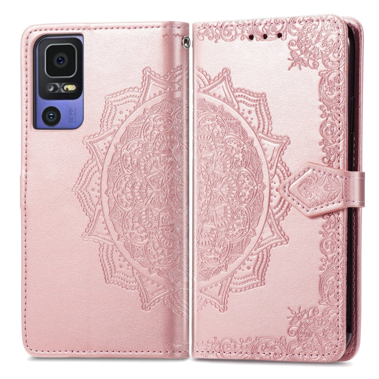 For TCL 40 SE Mandala Flower Embossed Leather Phone Case