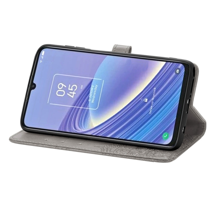 For TCL 40 SE Mandala Flower Embossed Leather Phone Case