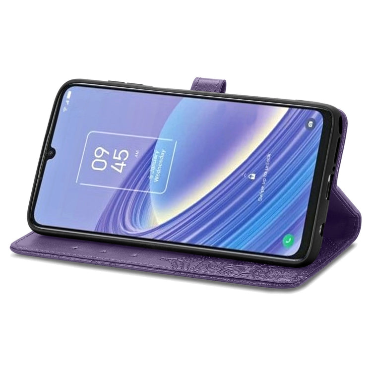 For TCL 40 SE Mandala Flower Embossed Leather Phone Case