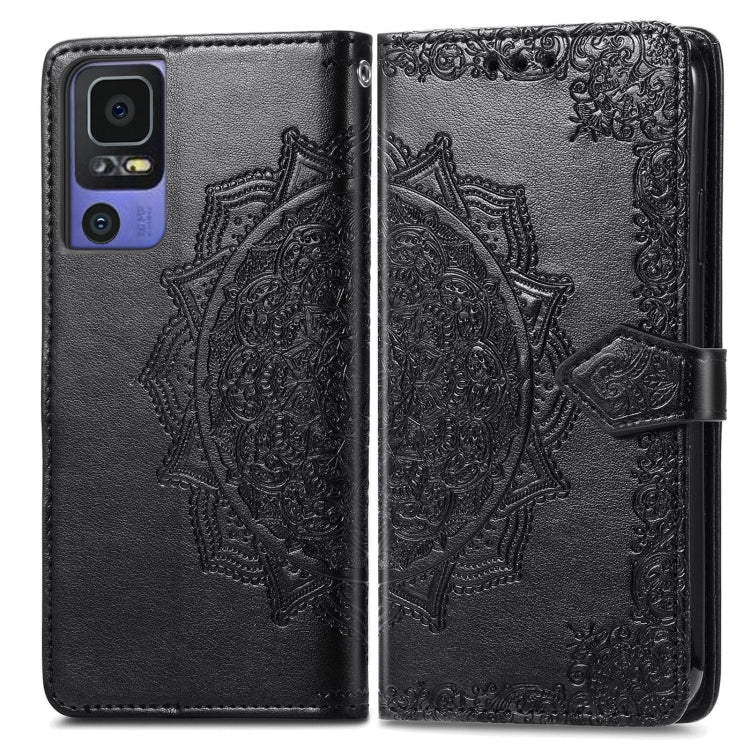 For TCL 40 SE Mandala Flower Embossed Leather Phone Case