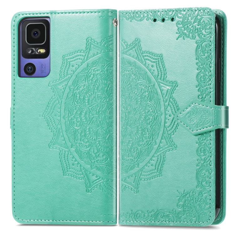 For TCL 40 SE Mandala Flower Embossed Leather Phone Case