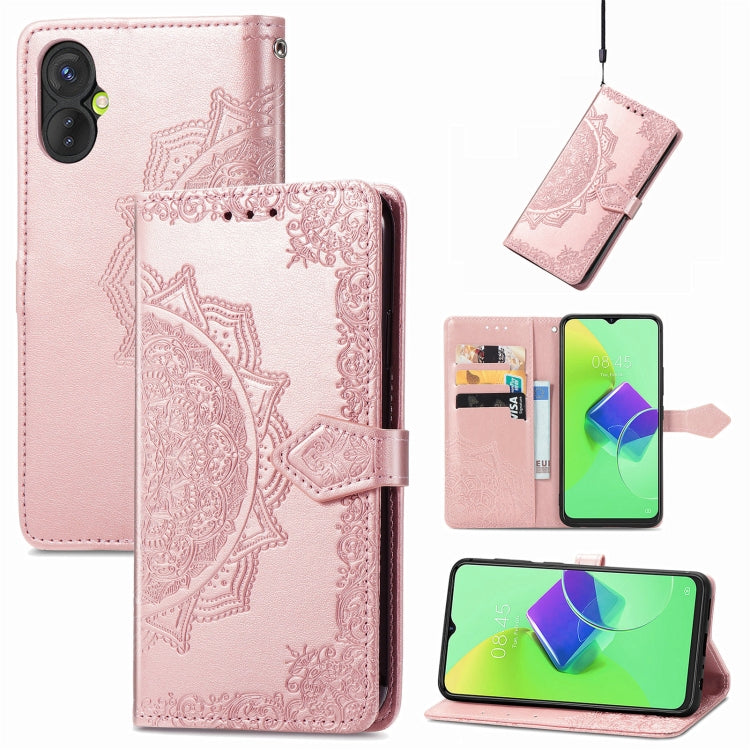 For Tecno Spark 9 Pro Mandala Flower Embossed Leather Phone Case