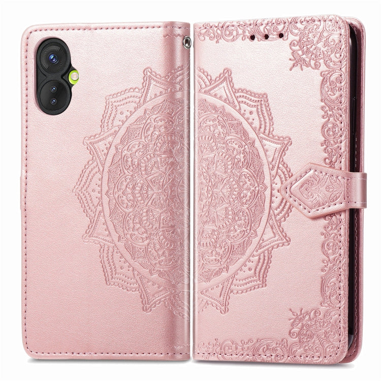 For Tecno Spark 9 Pro Mandala Flower Embossed Leather Phone Case