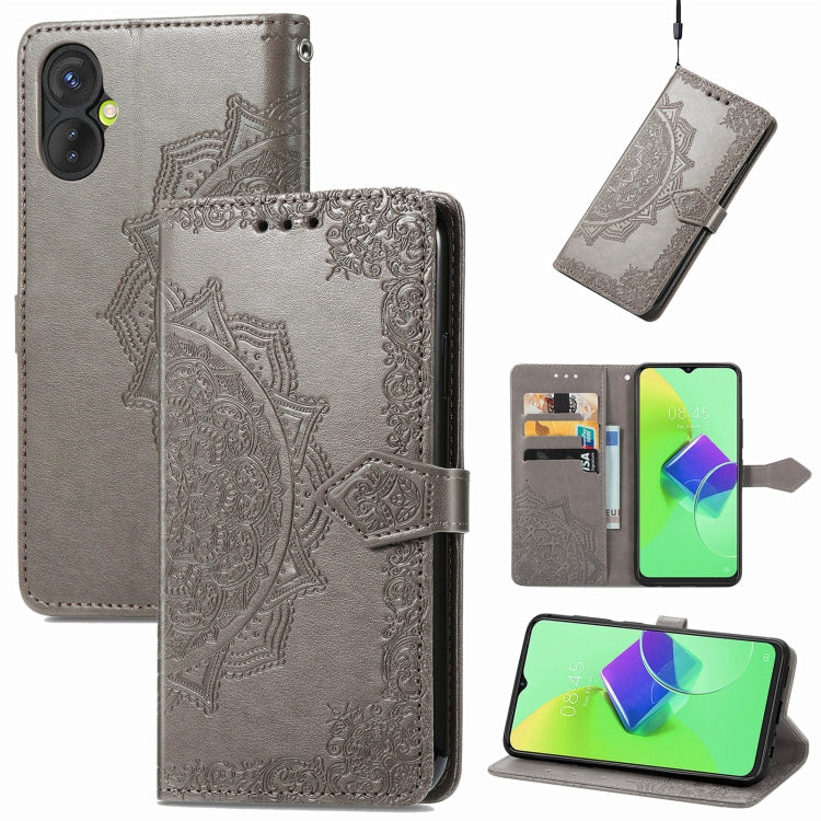 For Tecno Spark 9 Pro Mandala Flower Embossed Leather Phone Case