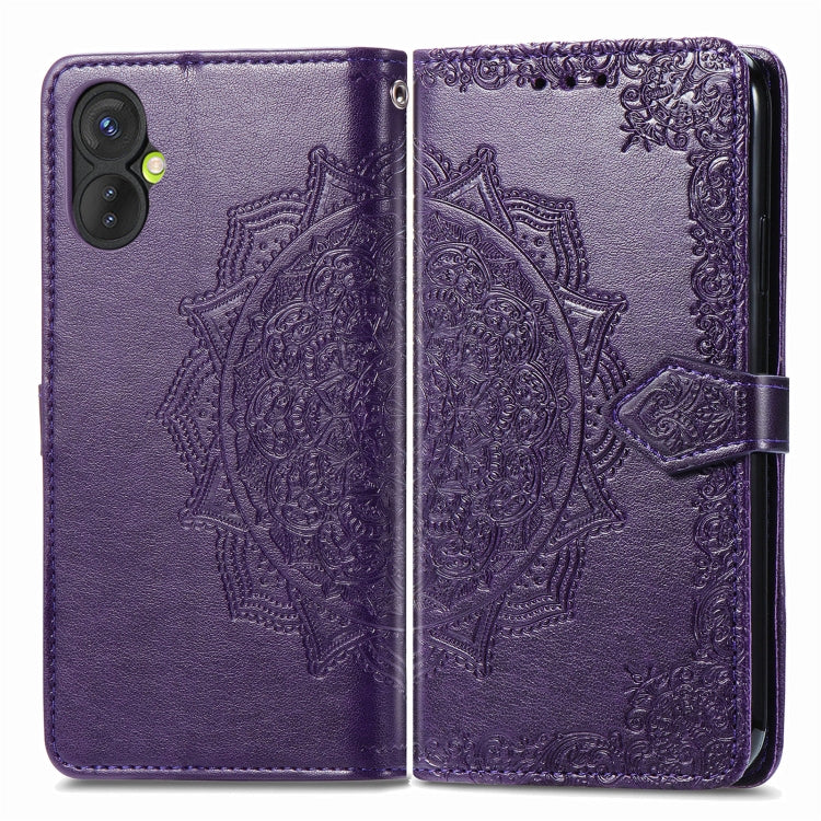 For Tecno Spark 9 Pro Mandala Flower Embossed Leather Phone Case