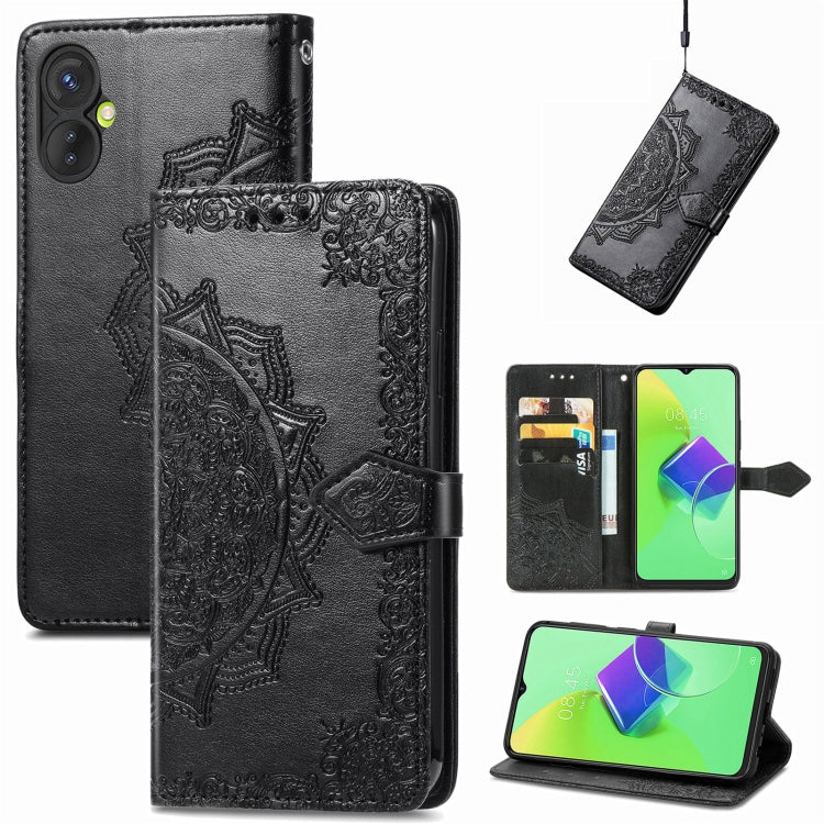 For Tecno Spark 9 Pro Mandala Flower Embossed Leather Phone Case