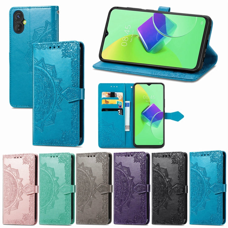 For Tecno Spark 9 Pro Mandala Flower Embossed Leather Phone Case