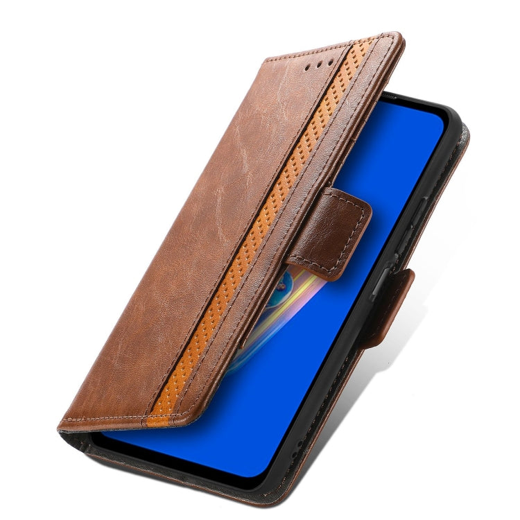 For Asus Zenfone 9 CaseNeo Splicing Dual Magnetic Buckle Leather Phone Case