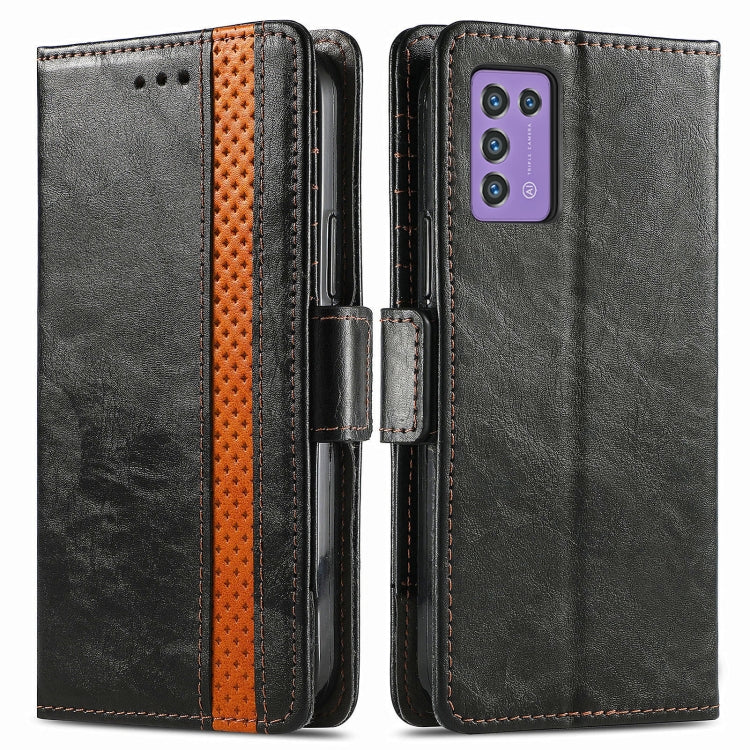 For ZTE Libero 5G III CaseNeo Splicing Dual Magnetic Buckle Leather Phone Case