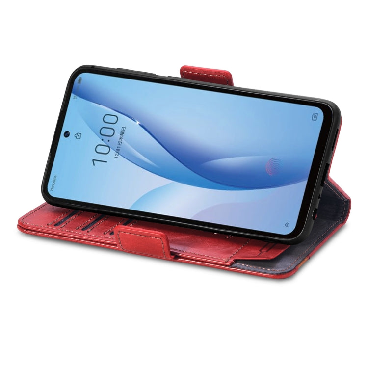 For ZTE Libero 5G III CaseNeo Splicing Dual Magnetic Buckle Leather Phone Case