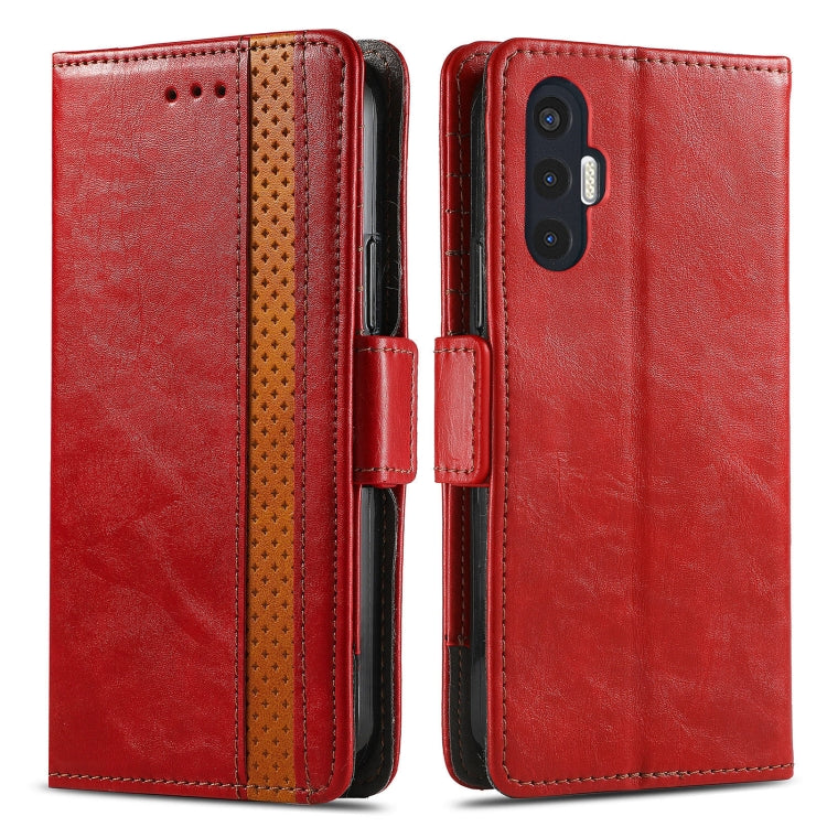 For Tecno Pova 3 CaseNeo Splicing Dual Magnetic Buckle Leather Phone Case