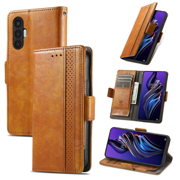 For Tecno Pova 3 CaseNeo Splicing Dual Magnetic Buckle Leather Phone Case