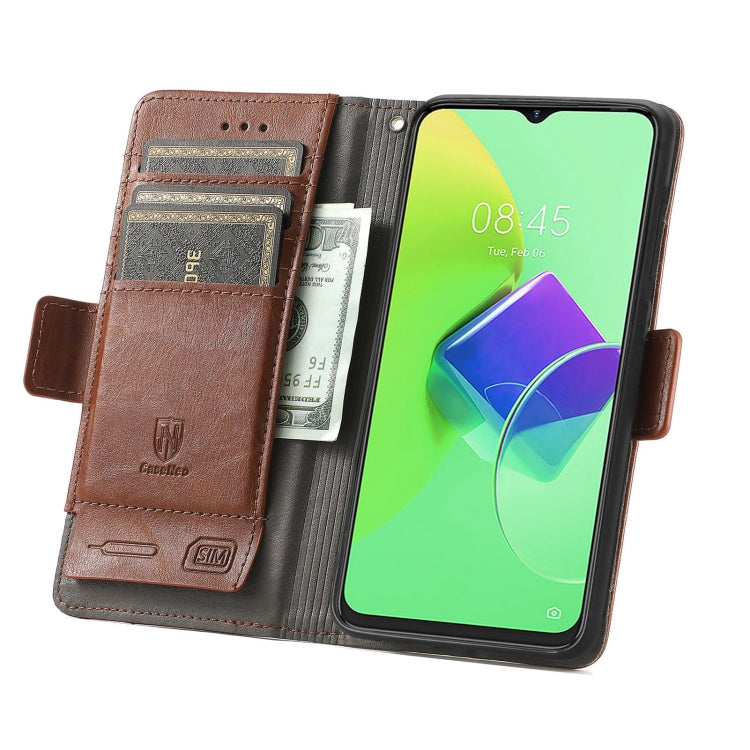 For Tecno Spark 9 Pro CaseNeo Splicing Dual Magnetic Buckle Leather Phone Case