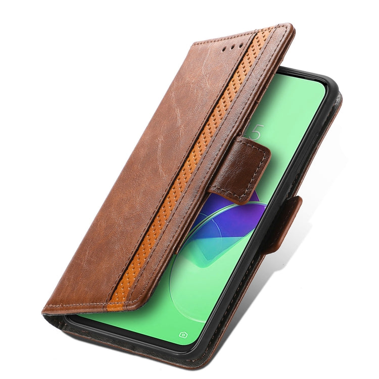 For Tecno Spark 9 Pro CaseNeo Splicing Dual Magnetic Buckle Leather Phone Case