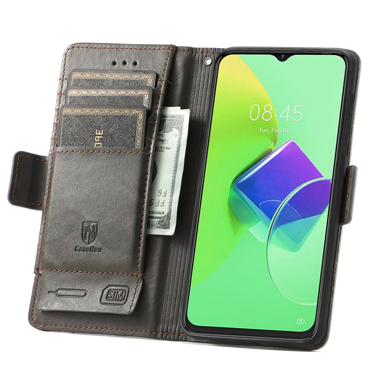 For Tecno Spark 9 Pro CaseNeo Splicing Dual Magnetic Buckle Leather Phone Case