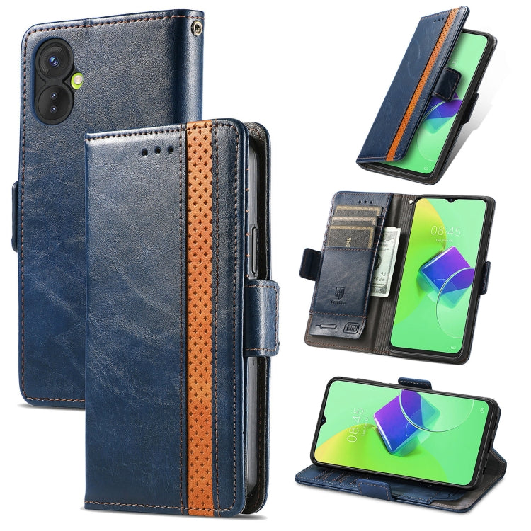 For Tecno Spark 9 Pro CaseNeo Splicing Dual Magnetic Buckle Leather Phone Case