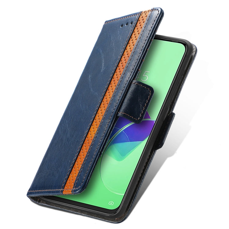 For Tecno Spark 9 Pro CaseNeo Splicing Dual Magnetic Buckle Leather Phone Case