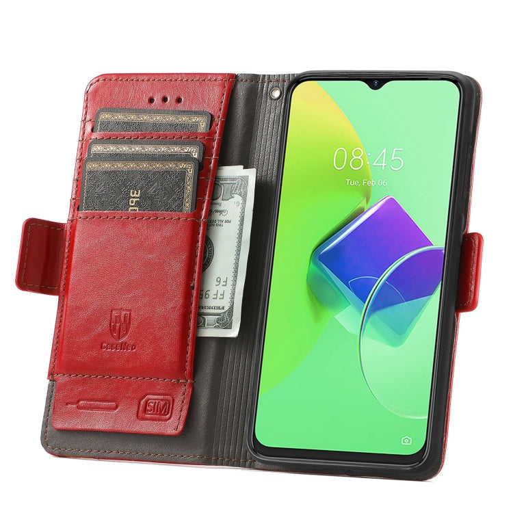 For Tecno Spark 9 Pro CaseNeo Splicing Dual Magnetic Buckle Leather Phone Case