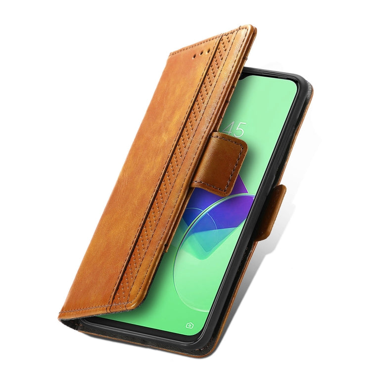 For Tecno Spark 9 Pro CaseNeo Splicing Dual Magnetic Buckle Leather Phone Case