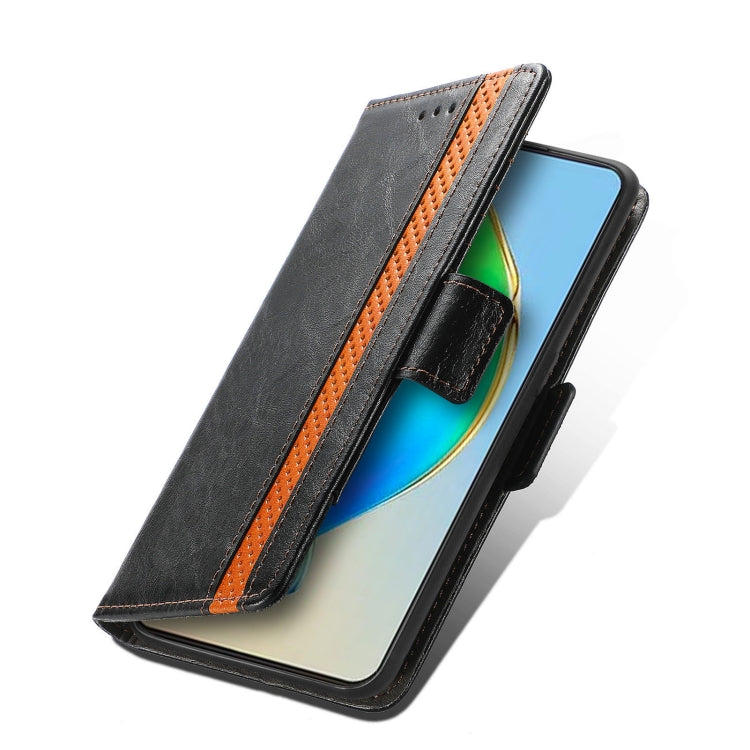 For ZTE Blade V40s CaseNeo Splicing Dual Magnetic Buckle Leather Phone Case