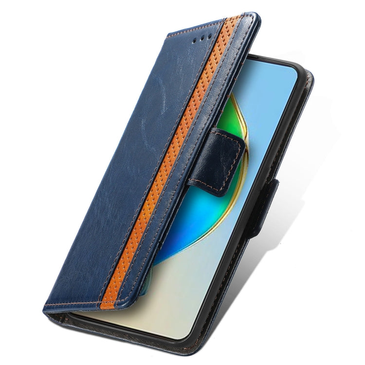 For ZTE Blade V40s CaseNeo Splicing Dual Magnetic Buckle Leather Phone Case