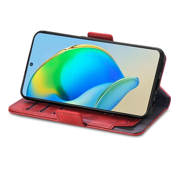 For ZTE Blade V40s CaseNeo Splicing Dual Magnetic Buckle Leather Phone Case