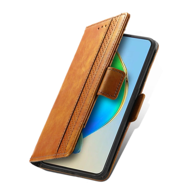 For ZTE Blade V40s CaseNeo Splicing Dual Magnetic Buckle Leather Phone Case