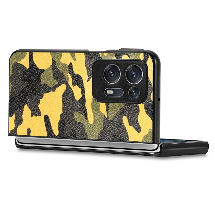 For OPPO Find N2 Camouflage Leather Back Cover Phone Case