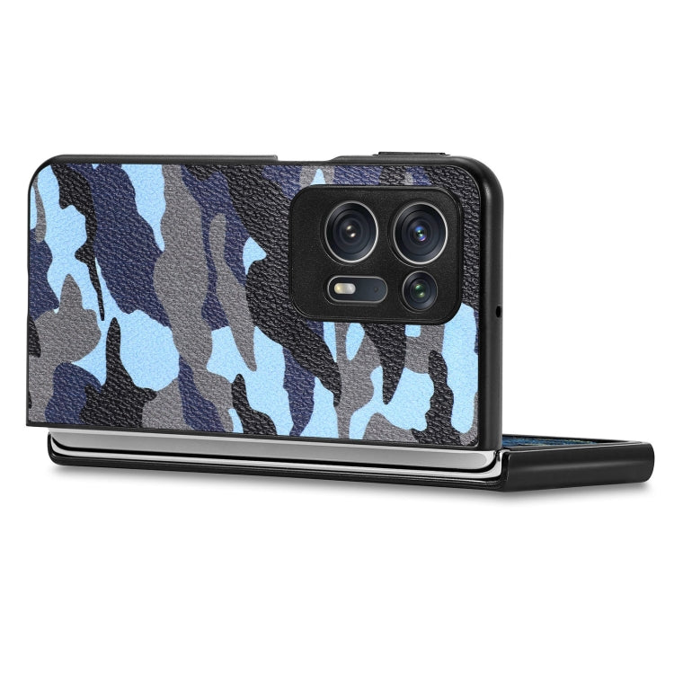 For OPPO Find N2 Camouflage Leather Back Cover Phone Case