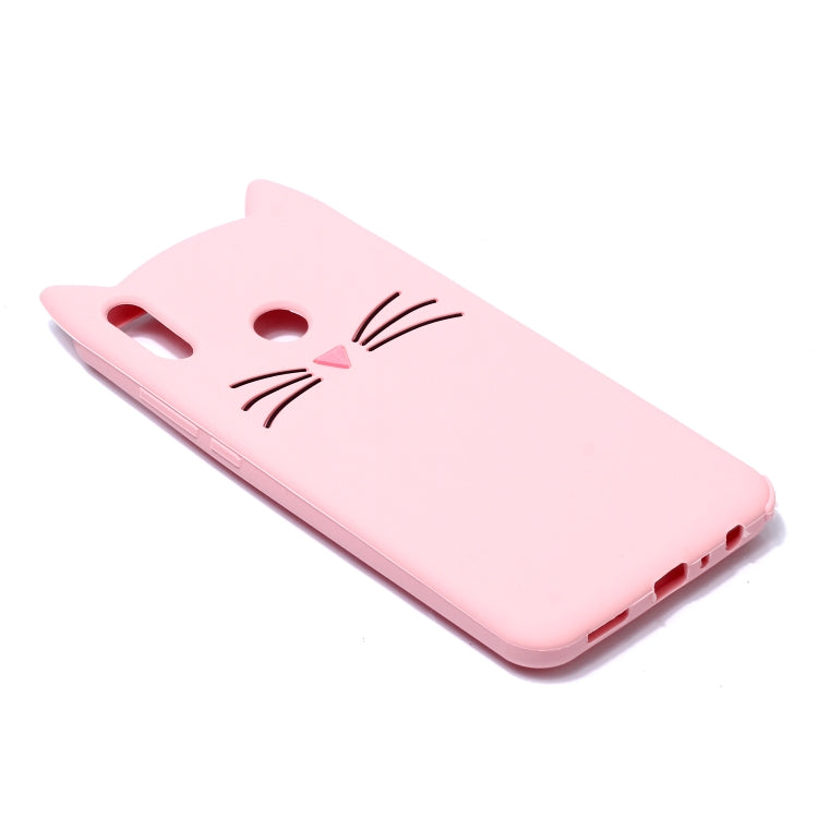 Lovely 3D Moustache Cat Soft Silicone Back Case for Xiaomi Redmi Note 6 & Redmi Note 6 Pro