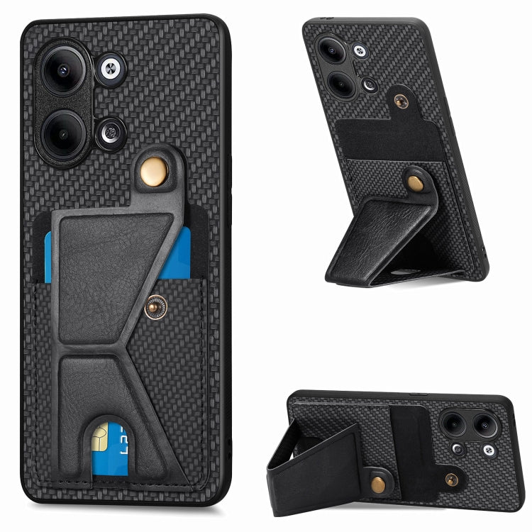 For OPPO Reno9 Carbon Fiber Wallet Flip Card Holder Phone Case