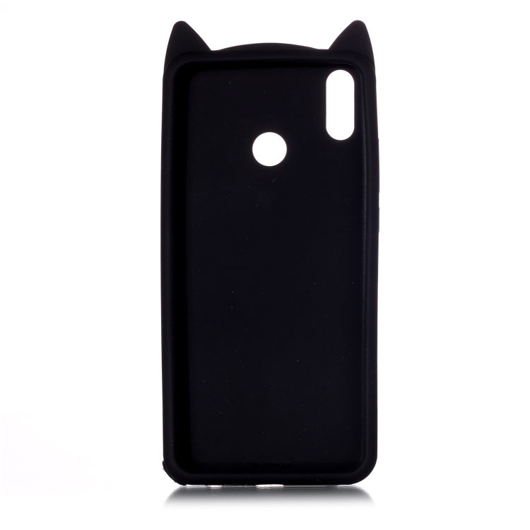 Lovely 3D Moustache Cat Soft Silicone Back Case for Xiaomi Redmi Note 7S /  Note 7 / Note 7 Pro