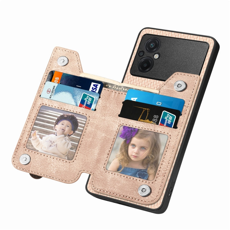 For Xiaomi Poco M5 4G Carbon Fiber Flip Zipper Wallet Phone Case