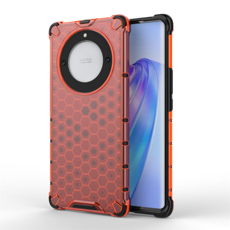For Honor X9A Shockproof Honeycomb Phone Case