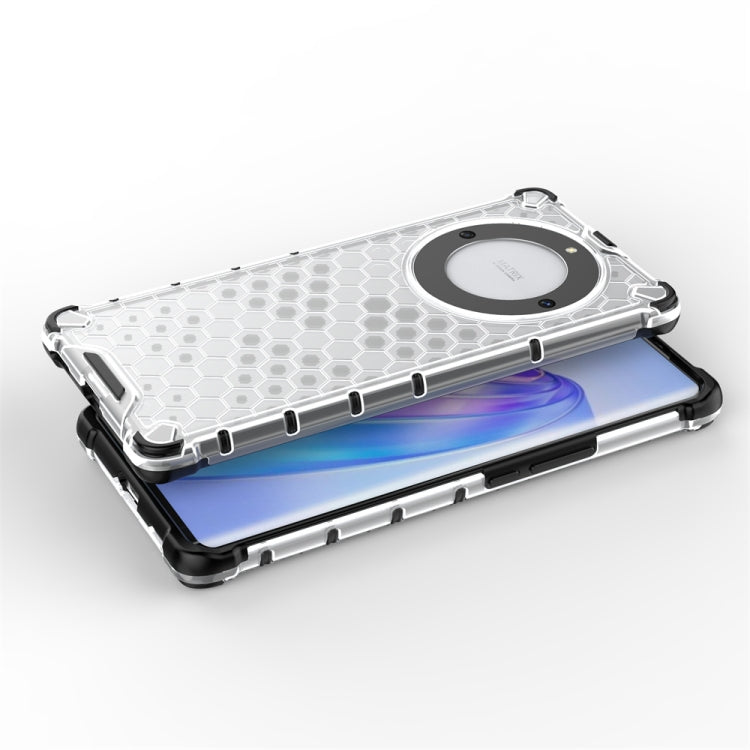 For Honor X9A Shockproof Honeycomb Phone Case