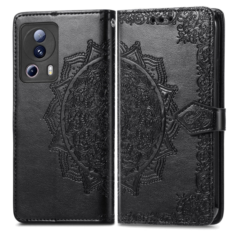 For Xiaomi 13 Lite Mandala Flower Embossed Horizontal Flip Leather Phone Case