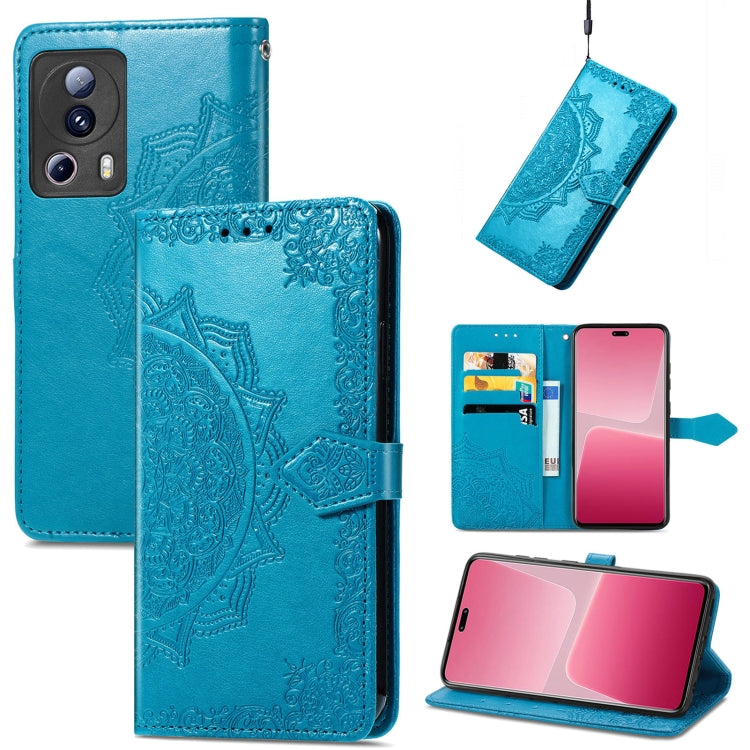 For Xiaomi 13 Lite Mandala Flower Embossed Horizontal Flip Leather Phone Case