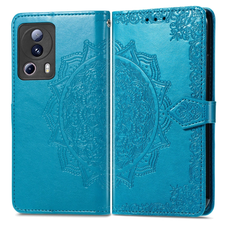 For Xiaomi 13 Lite Mandala Flower Embossed Horizontal Flip Leather Phone Case