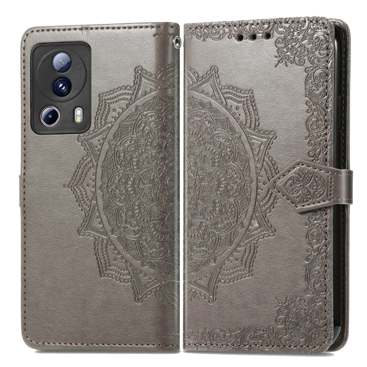 For Xiaomi 13 Lite Mandala Flower Embossed Horizontal Flip Leather Phone Case