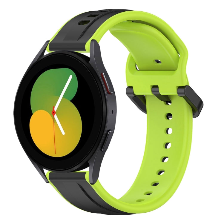 For Samsung Galaxy Watch 5 40mm 20mm Convex Loop Two-Color Silicone Watch Band