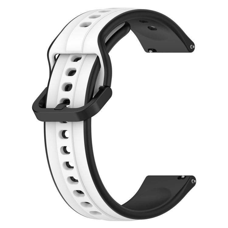 For Amazfit GTS 2 Mini 20mm Convex Loop Two-Color Silicone Watch Band