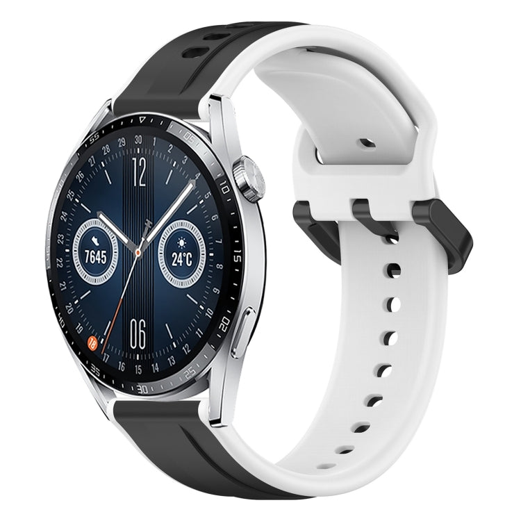 For Huawei Watch GT3 42mm 20mm Convex Loop Two-Color Silicone Watch Band
