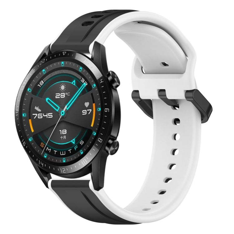 For Huawei Watch GT2 42mm 20mm Convex Loop Two-Color Silicone Watch Band